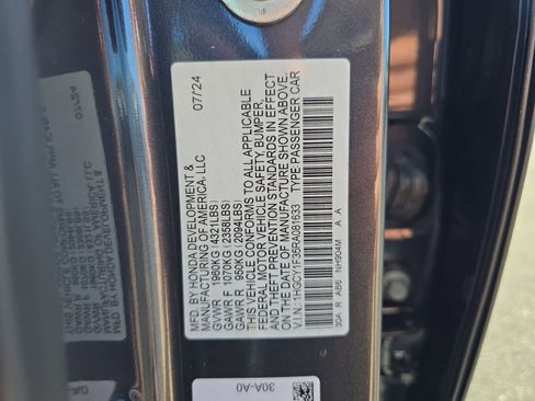 Certified 2024 Honda Accord EX image 30