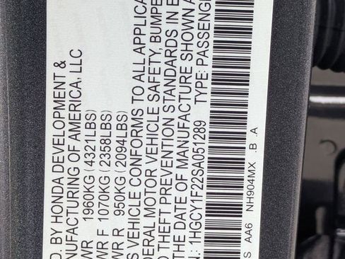 Certified 2025 Honda Accord LX image 24