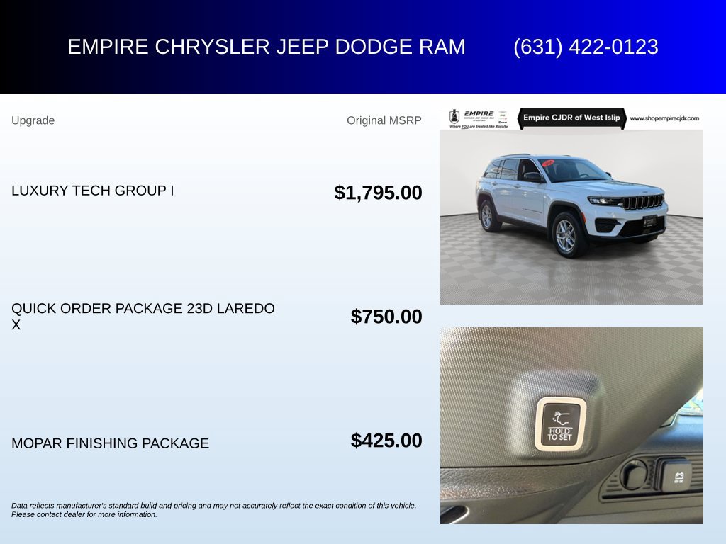 Used 2025 Jeep Grand Cherokee Laredo X w/ Luxury Tech Group I AWD/4WD image 6