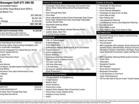 Used 2024 Volkswagen GTI SE w/ SE Leather Seats Package FWD image 3