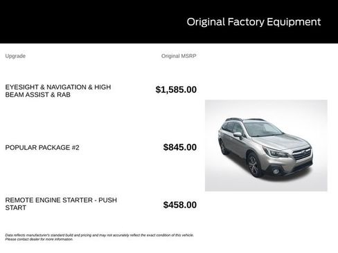 Used 2018 Subaru Outback 3.6R Limited AWD/4WD image 8