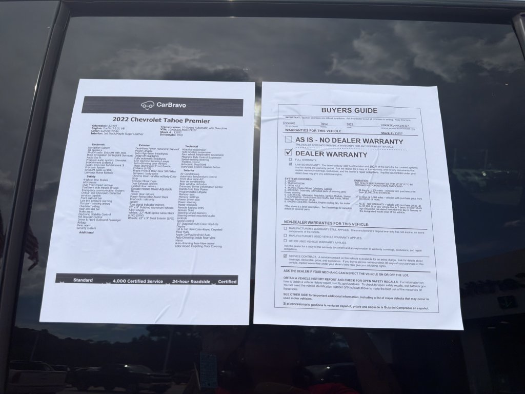 Certified 2022 Chevrolet Tahoe Premier AWD/4WD image 30