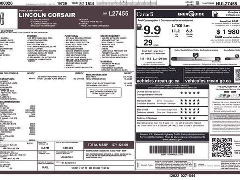 Used 2022 Lincoln Corsair Reserve w/ Equipment Group 201A AWD/4WD image 12