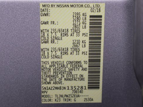 Used 2018 Nissan Murano S image 38