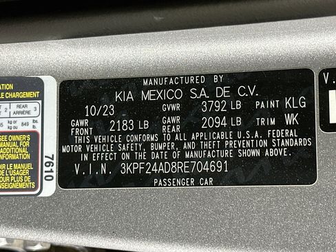 Used 2024 Kia Forte LXS FWD image 12