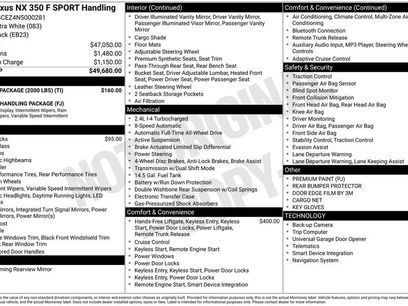 Used 2022 Lexus NX 350 F Sport w/ Towing Package (2000 Lbs)