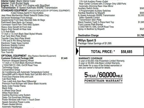 Used 2023 Jeep Gladiator Sport AWD/4WD image 2