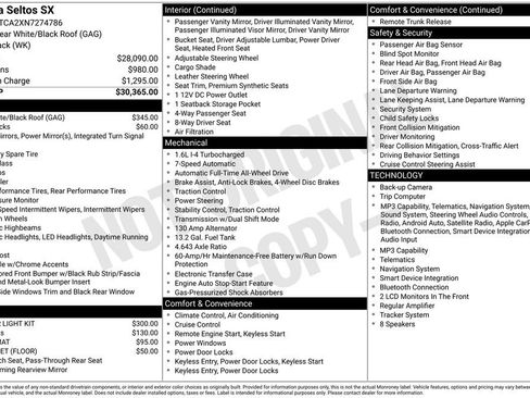 Used 2022 Kia Seltos SX AWD/4WD image 2