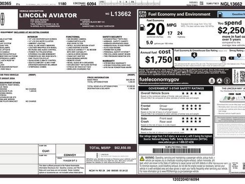 Used 2022 Lincoln Aviator Reserve w/ Elements Package Plus image 3