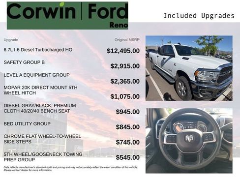 Used 2022 RAM 3500 Big Horn w/ Safety Group B AWD/4WD image 3