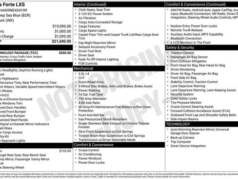 Used 2022 Kia Forte LXS w/ LXS Technology Package image 3