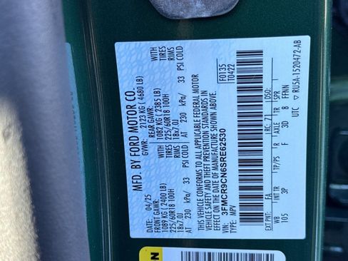 Certified 2025 Ford Bronco Sport Outer Banks w/ Outer Banks Tech Package+ image 30