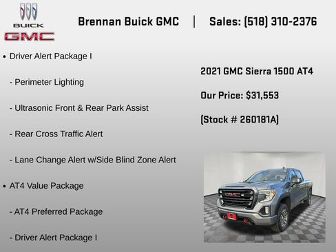 Certified 2021 GMC Sierra 1500 AT4 w/ AT4 Premium Package AWD/4WD image 25