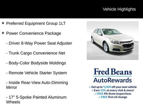 Used 2015 Chevrolet Malibu LT w/ Power Convenience Package image 4