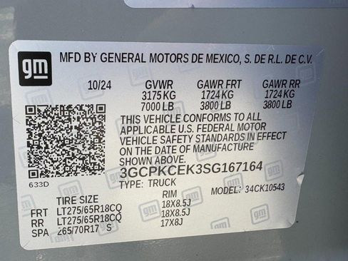 Used 2025 Chevrolet Silverado 1500 Custom Trail Boss AWD/4WD image 22