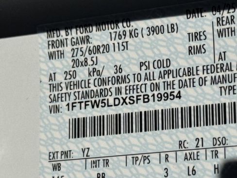 New 2025 Ford F150 Lariat w/ Equipment Group 501A Mid image 32