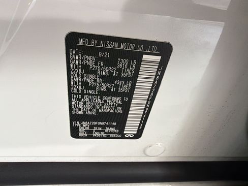 Used 2022 INFINITI QX80 Sensory w/ All-Season Package RWD image 11