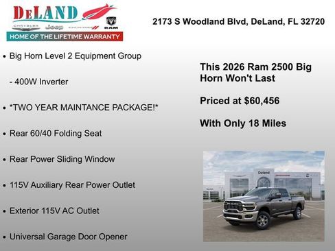 New 2026 RAM 2500 Big Horn AWD/4WD image 32