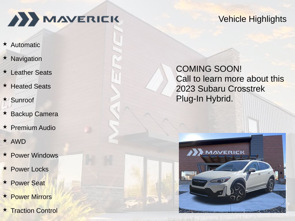 Used 2023 Subaru Crosstrek Hybrid w/ Moonroof Package w/Navigation AWD/4WD image 3