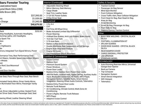 Used 2024 Subaru Forester Touring AWD/4WD image 25