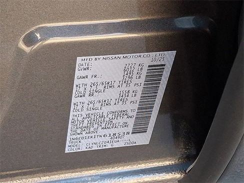 New 2026 Nissan Frontier SV w/ SV Convenience Package image 9