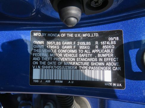 Used 2018 Honda Civic LX image 39
