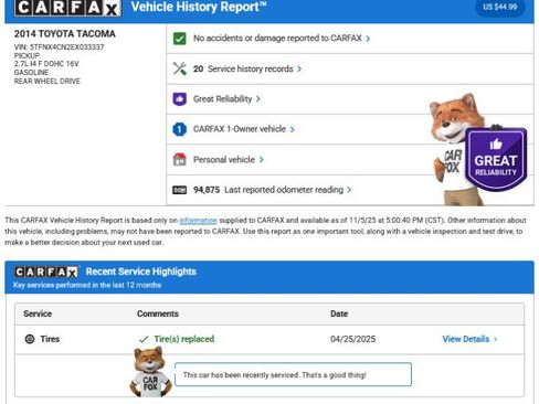 Used 2014 Toyota Tacoma 2WD Regular Cab image 28