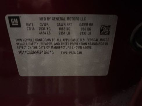 Used 2016 Chevrolet Malibu LT w/ Power Convenience Package image 10