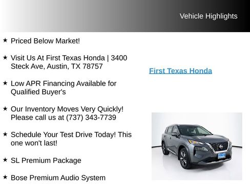 Used 2023 Nissan Rogue SL w/ SL Premium Package FWD image 10