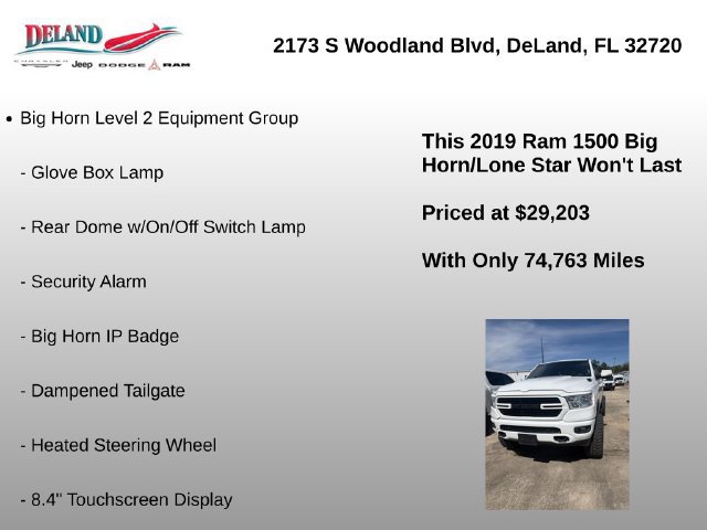 Used 2019 RAM 1500 Big Horn AWD/4WD image 15