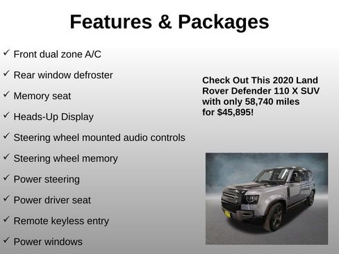 Used 2020 Land Rover Defender 110 X AWD/4WD image 8