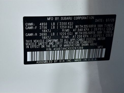 Certified 2025 Subaru Outback Limited image 42