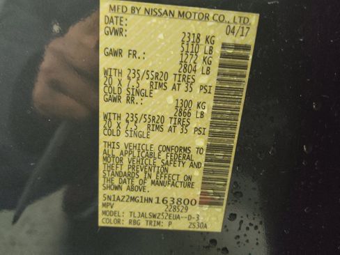 Used 2017 Nissan Murano Platinum w/ Platinum Technology Package image 33