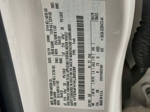 Used 2019 Ford Ranger Lariat w/ Equipment Group 501A Mid AWD/4WD image 12