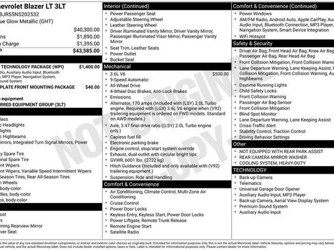 Certified 2022 Chevrolet Blazer LT w/ Sound & Technology Package image 4