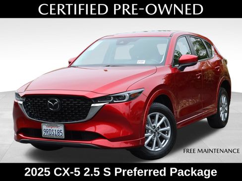 Certified 2025 MAZDA CX-5 AWD 2.5 S w/ Preferred Package image 1