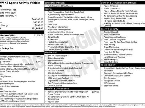 Used 2023 BMW X3 sDrive30i w/ Premium Package image 11