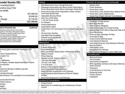 Used 2024 Hyundai Sonata SEL w/ Convenience Package FWD image 17