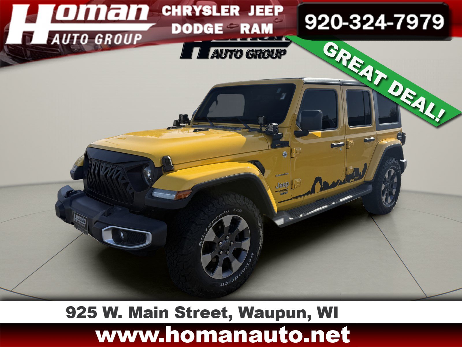 Used 2021 Jeep Wrangler Unlimited Sahara w/ Dual Top Group AWD/4WD image 1