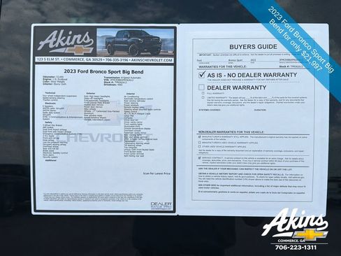 Used 2023 Ford Bronco Sport Big Bend AWD/4WD image 11