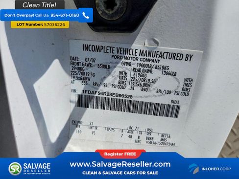 Used 2008 Ford F550 2WD Regular Cab Super Duty image 16