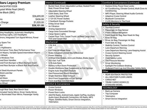 Used 2023 Subaru Legacy Premium image 36