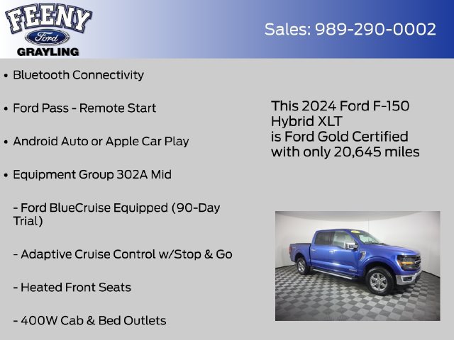 Certified 2024 Ford F150 XLT w/ Equipment Group 302A MID AWD/4WD image 9