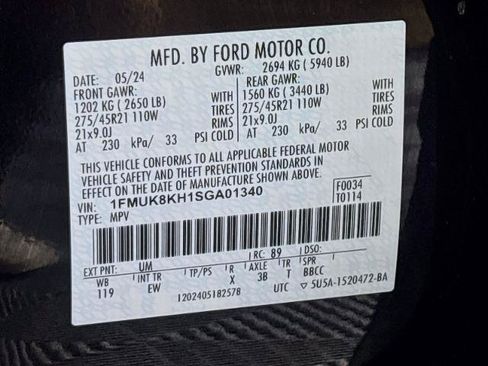 Certified 2025 Ford Explorer ST-Line w/ ST-Line Street Pack AWD/4WD image 34