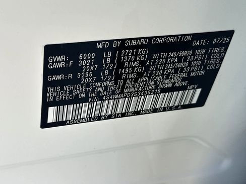 Used 2025 Subaru Ascent Limited w/ Popular Package #1 AWD/4WD image 30