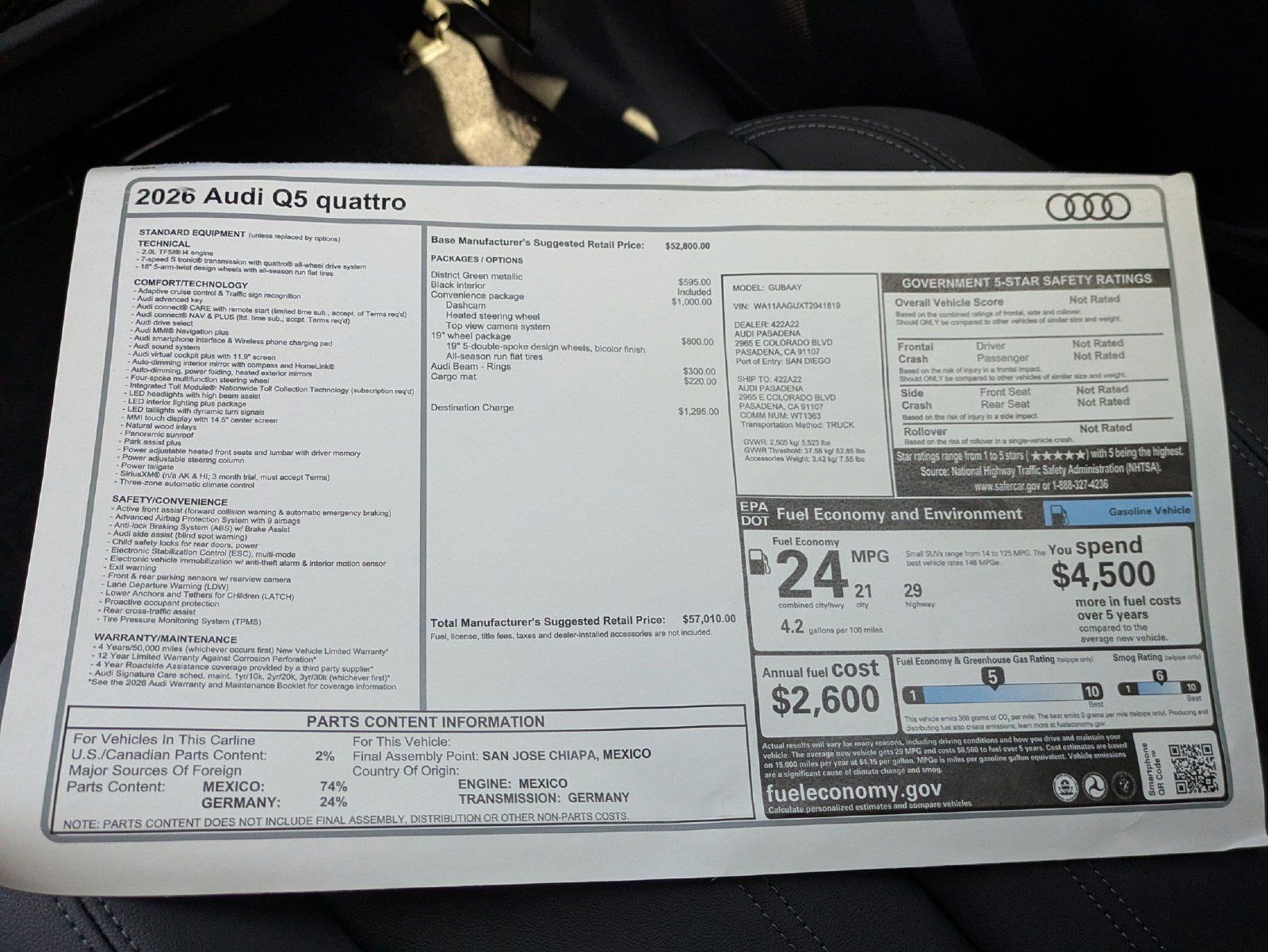 New 2026 Audi Q5 Premium AWD/4WD image 18