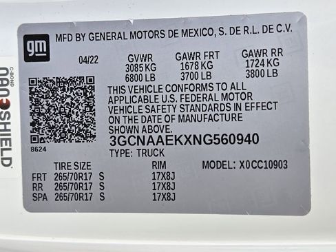 Used 2022 Chevrolet Silverado 1500 W/T w/ Trailering Package RWD image 32