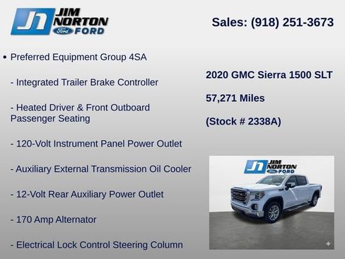 Used 2020 GMC Sierra 1500 SLT w/ SLT Premium Package AWD/4WD image 10