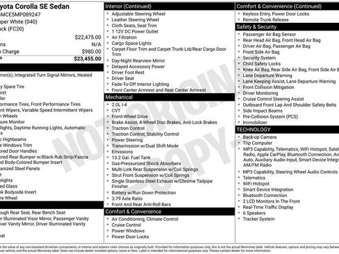 Used 2021 Toyota Corolla SE FWD image 7