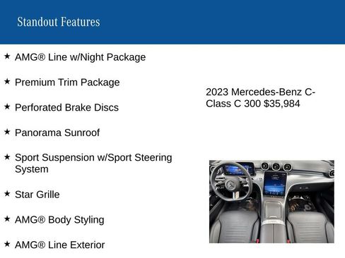 Certified 2023 Mercedes-Benz C 300 4MATIC Sedan image 9